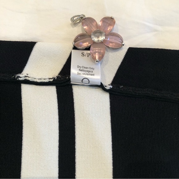 A.L.C. Campbell Striped Skirt Black White Size S - Picture 8 of 14